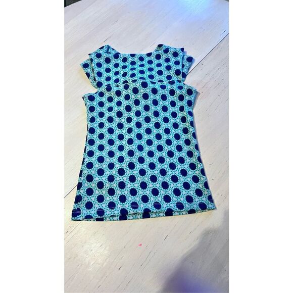 ATHROPOLOGIE MAEVE GREEN BLUE DOT OFF THE SHOULDER TANK CROP TOP XXS - Picture 8 of 9